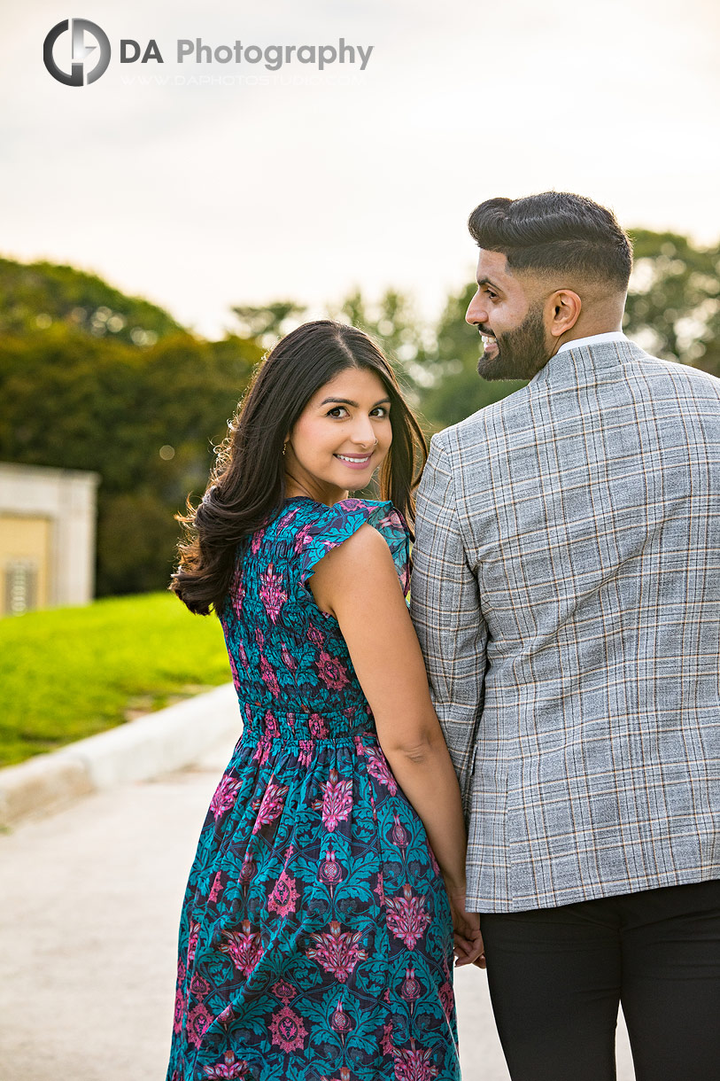 Toronto engagement photography during golden hour