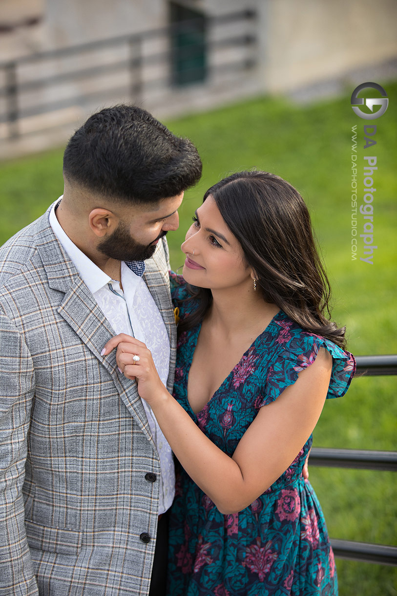 Intimate engagement photo at R.C. Harris Water Treatment Plant