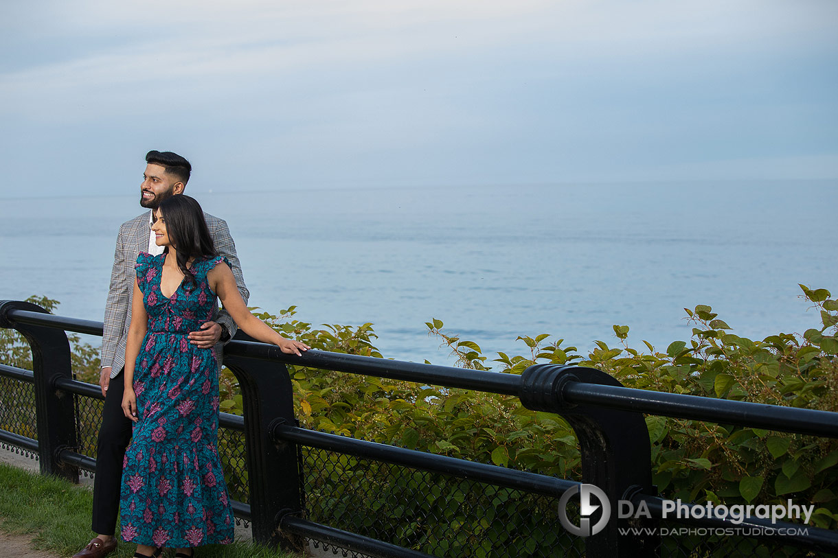 Intimate engagement photos by the lake