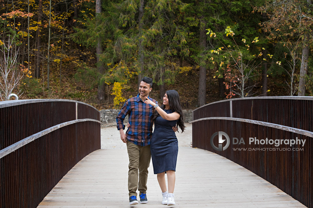 Caledon engagement photographer at Forks of the Credit