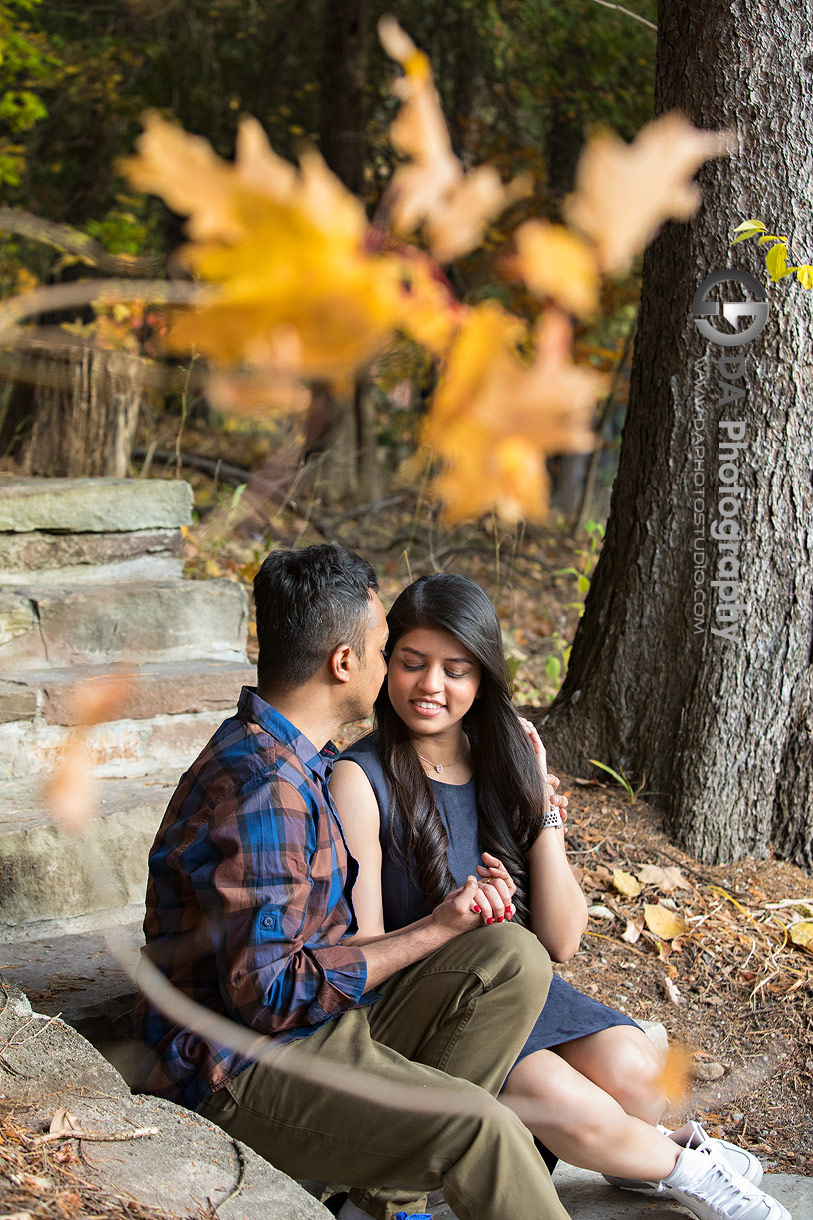 Caledon engagement photographers at Forks of the Credit