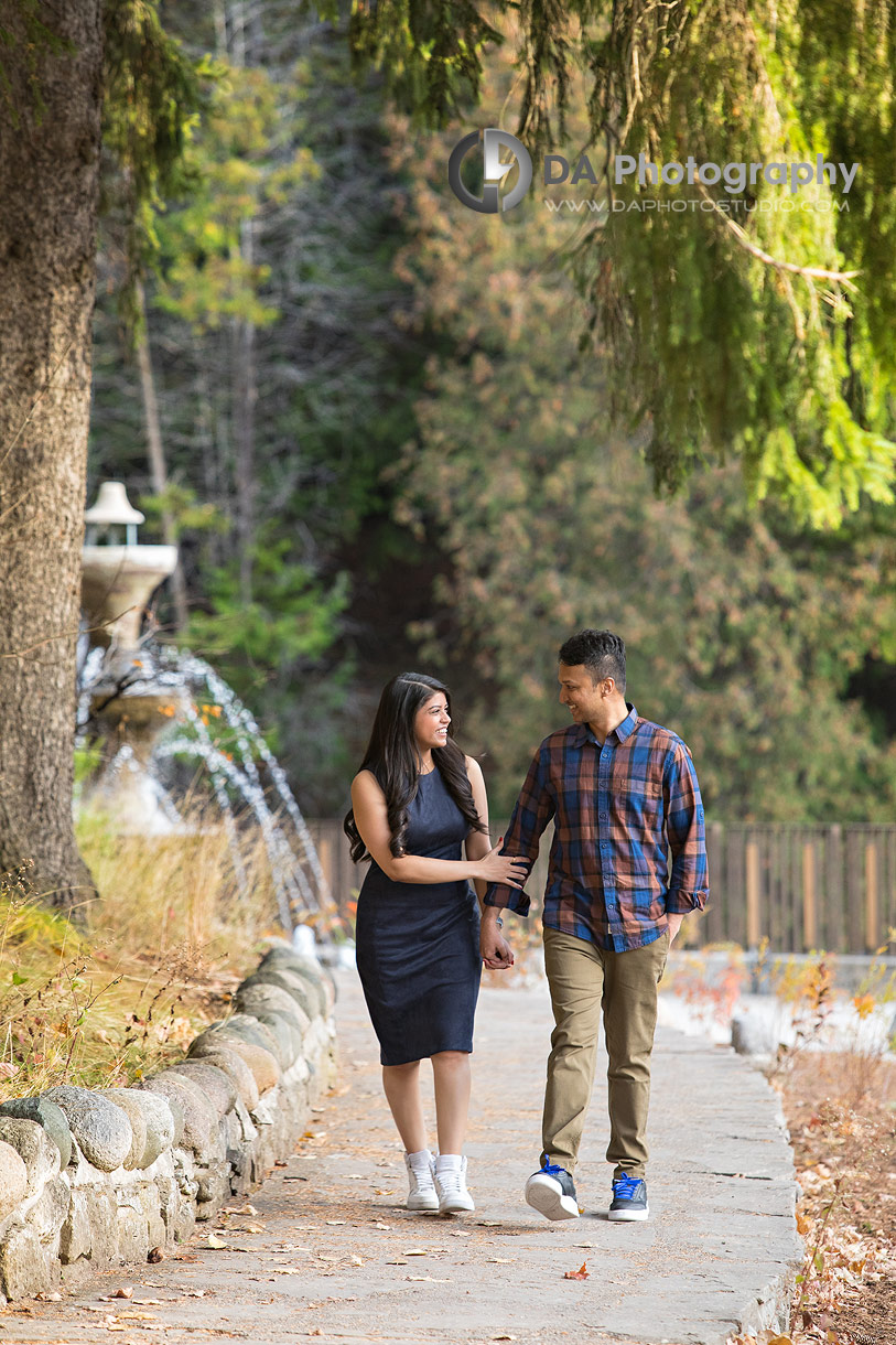 Engagement photographers in Caledon at Forks of the Credit