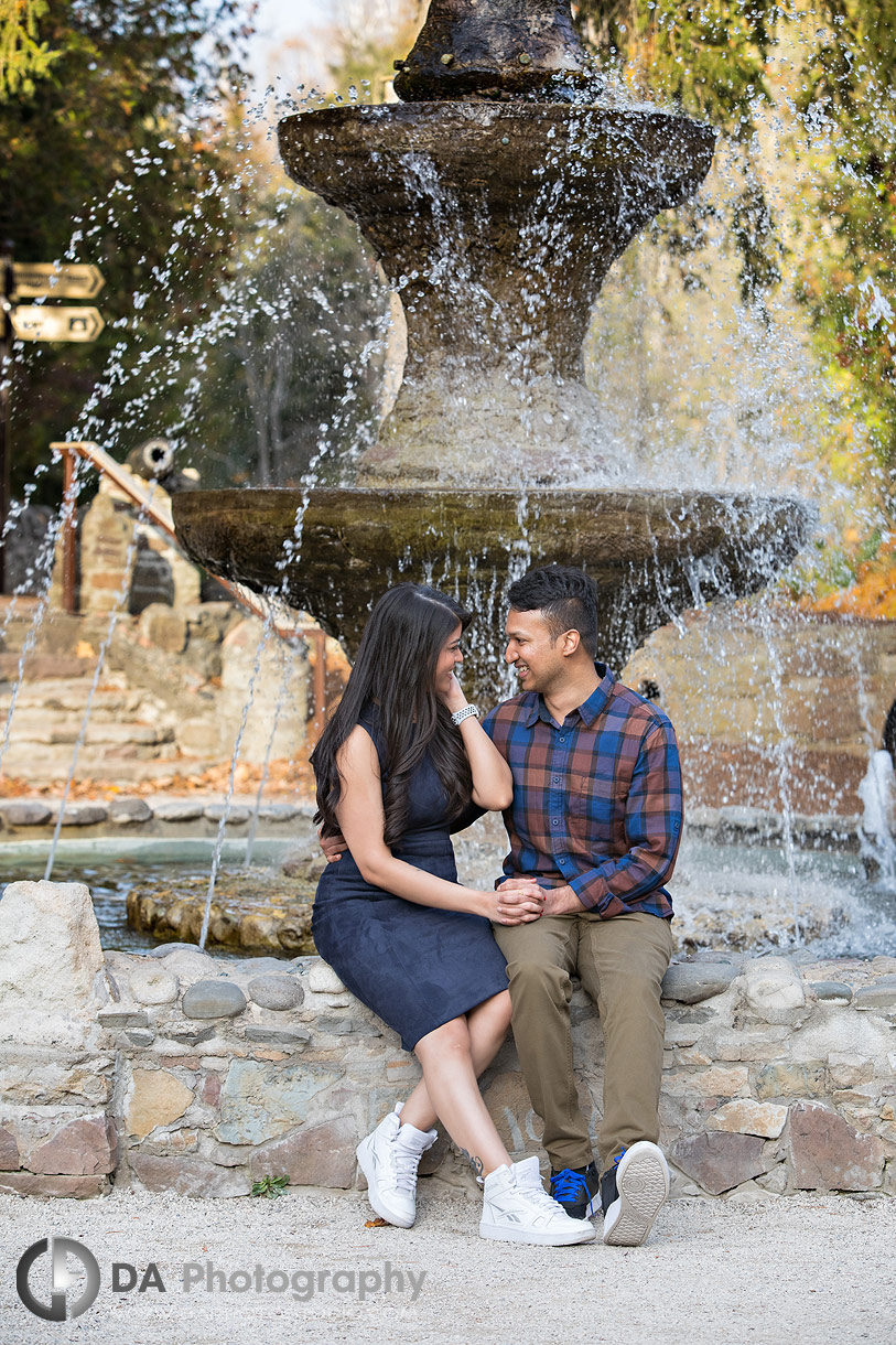 Engagement photography at Forks of the Credit