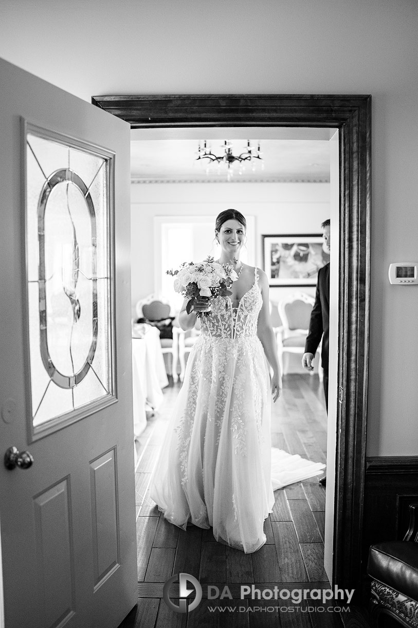 Bride and Groom at Edgewater Manor