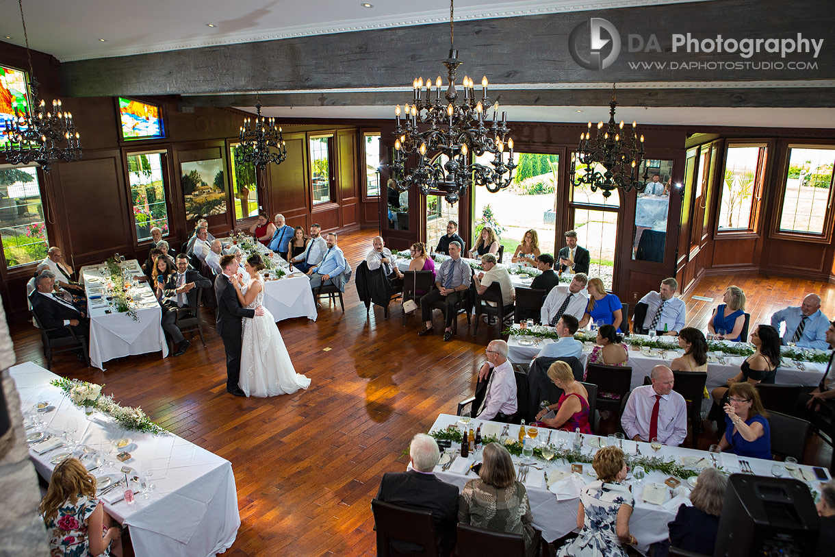 First dance at Wedding Reception at Edgewater Manor