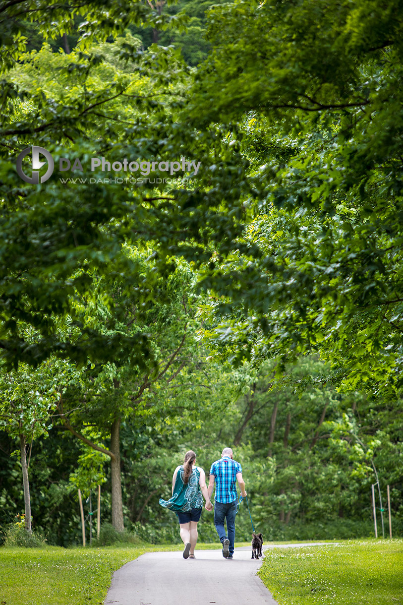 Etienne Brule Park Engagement with Puppy