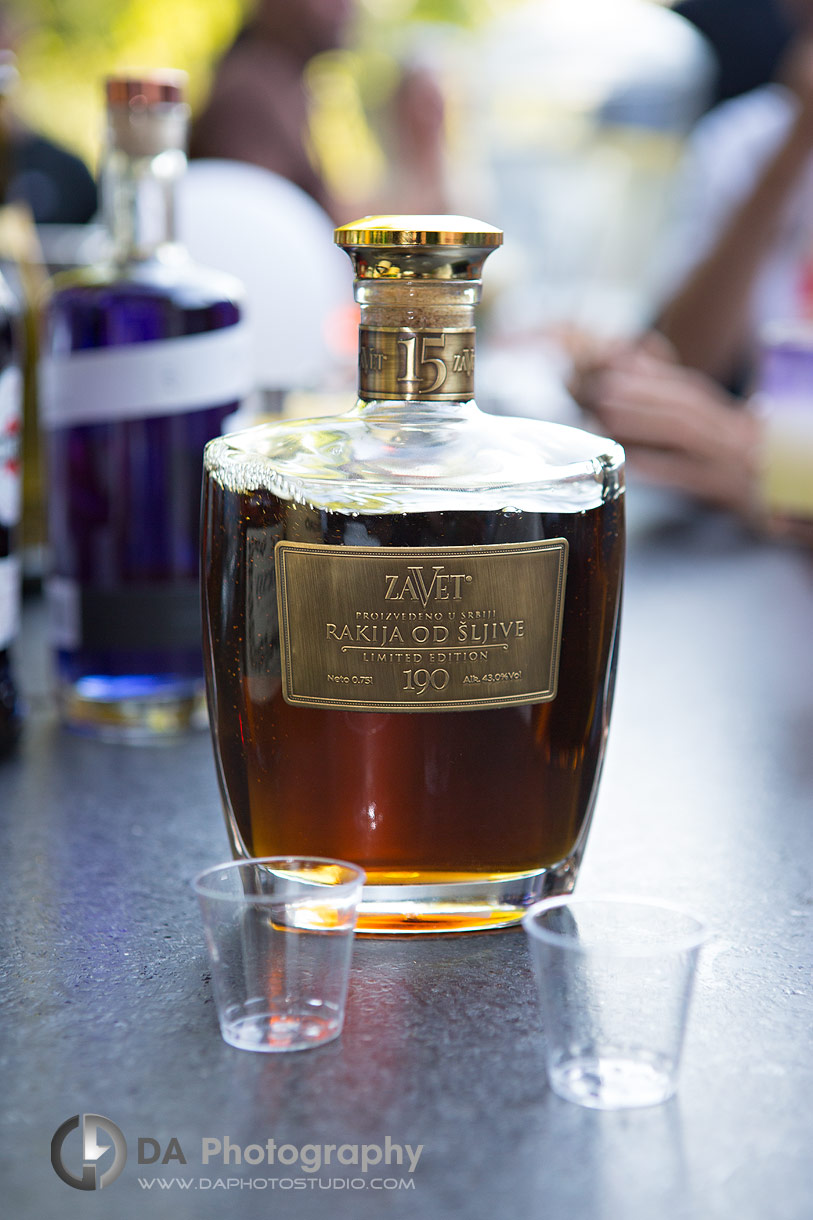 Close up photo of Zavet bottle of rakija od sljive