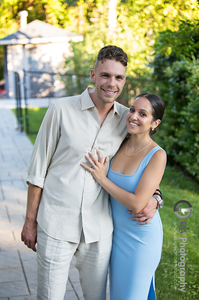 Intimate engagement photos in Oakville