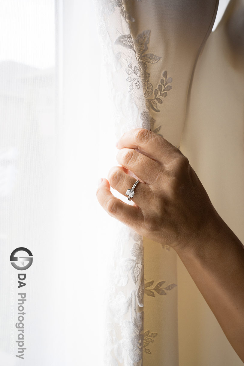 Close up photo of an wedding ring