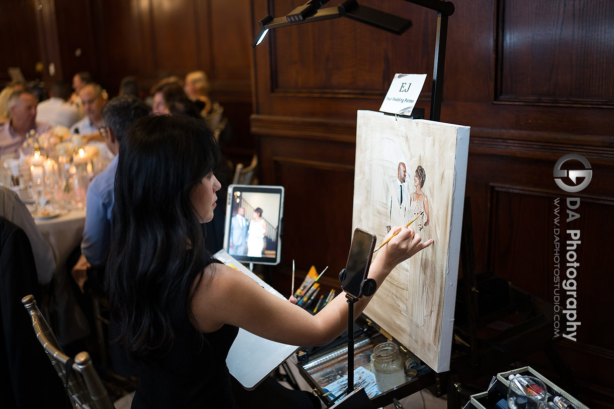 Live painter in action in Prince Room