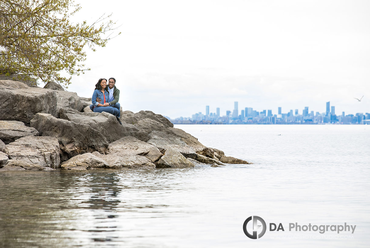 Jack Darling Park Engagements with Toronto's Skyline