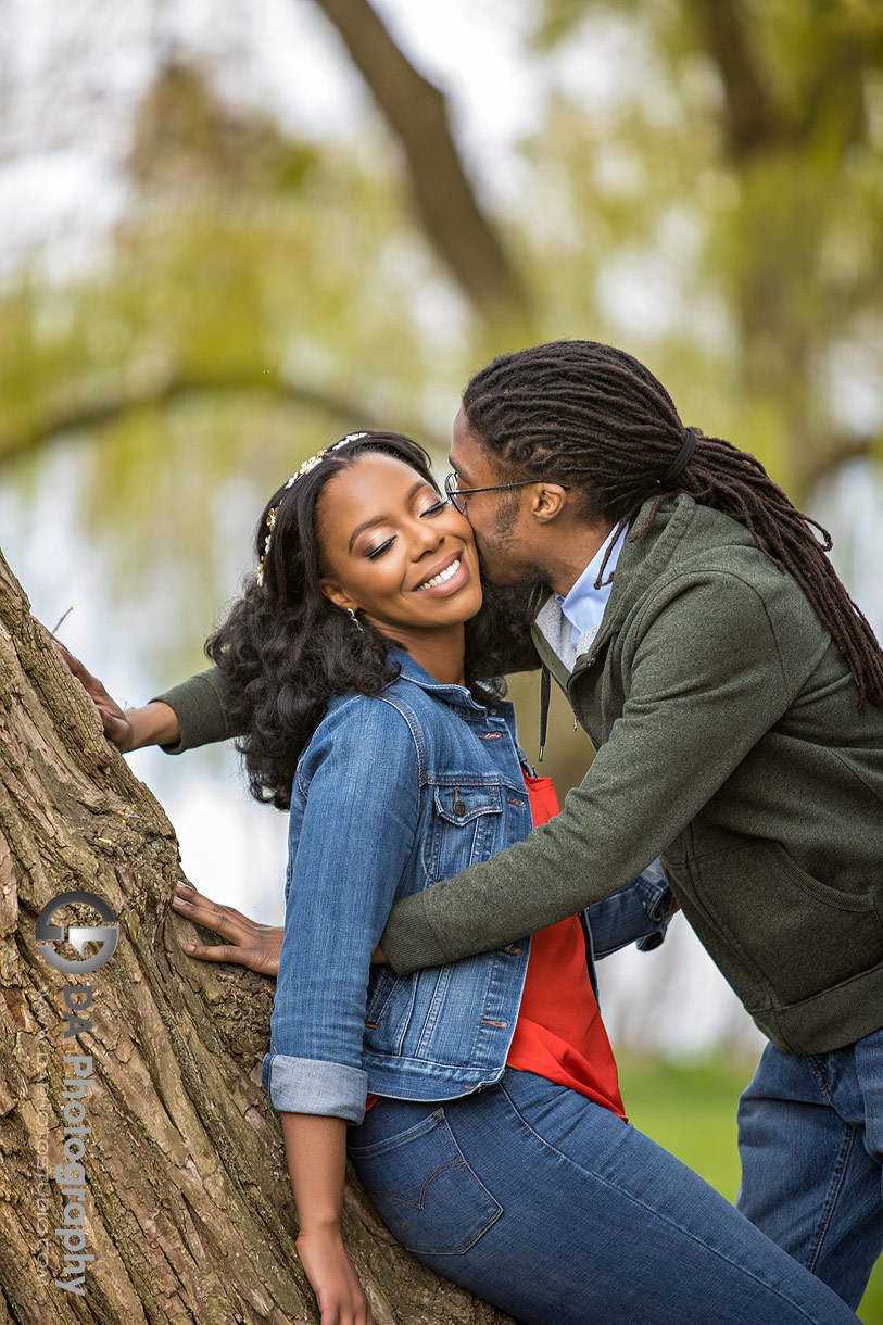 Engagement photographer in Mississauga at Jack Darling Park