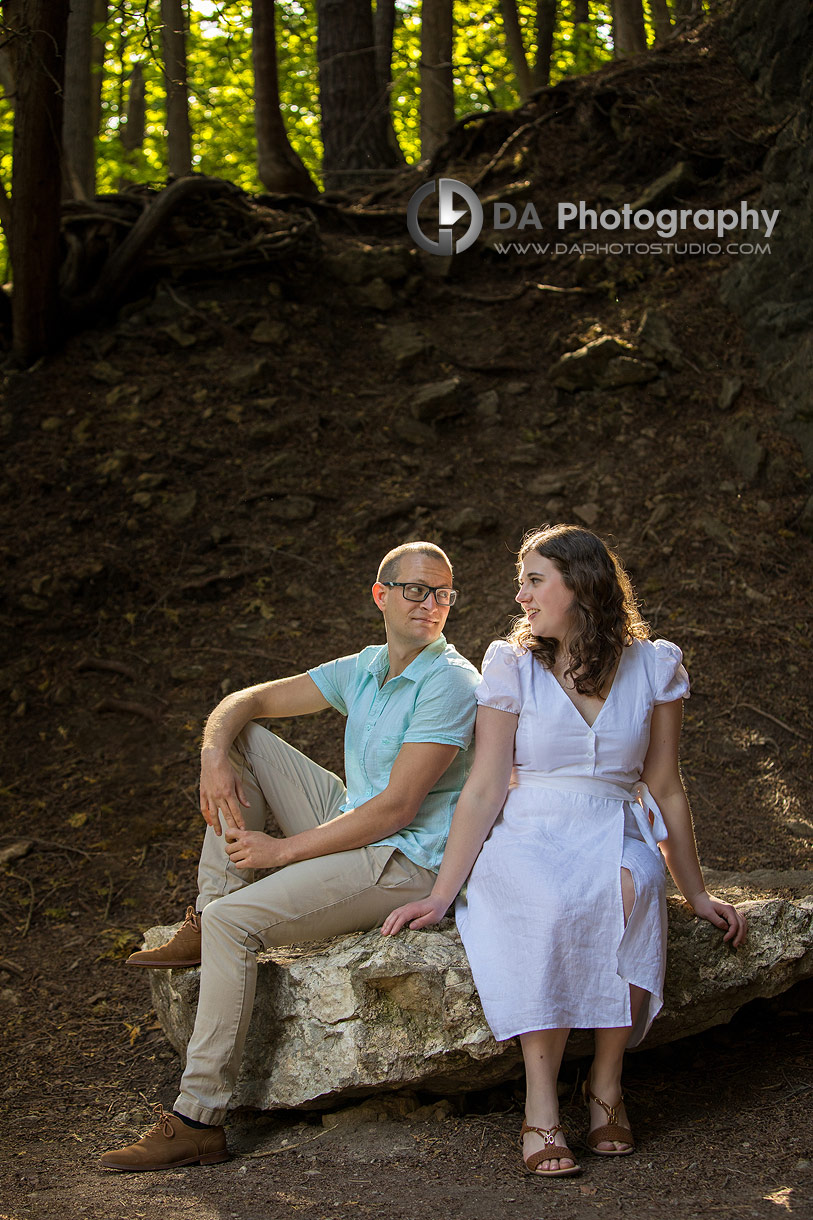 Engagement Pictures in Spring at Rockwood Conservation Area