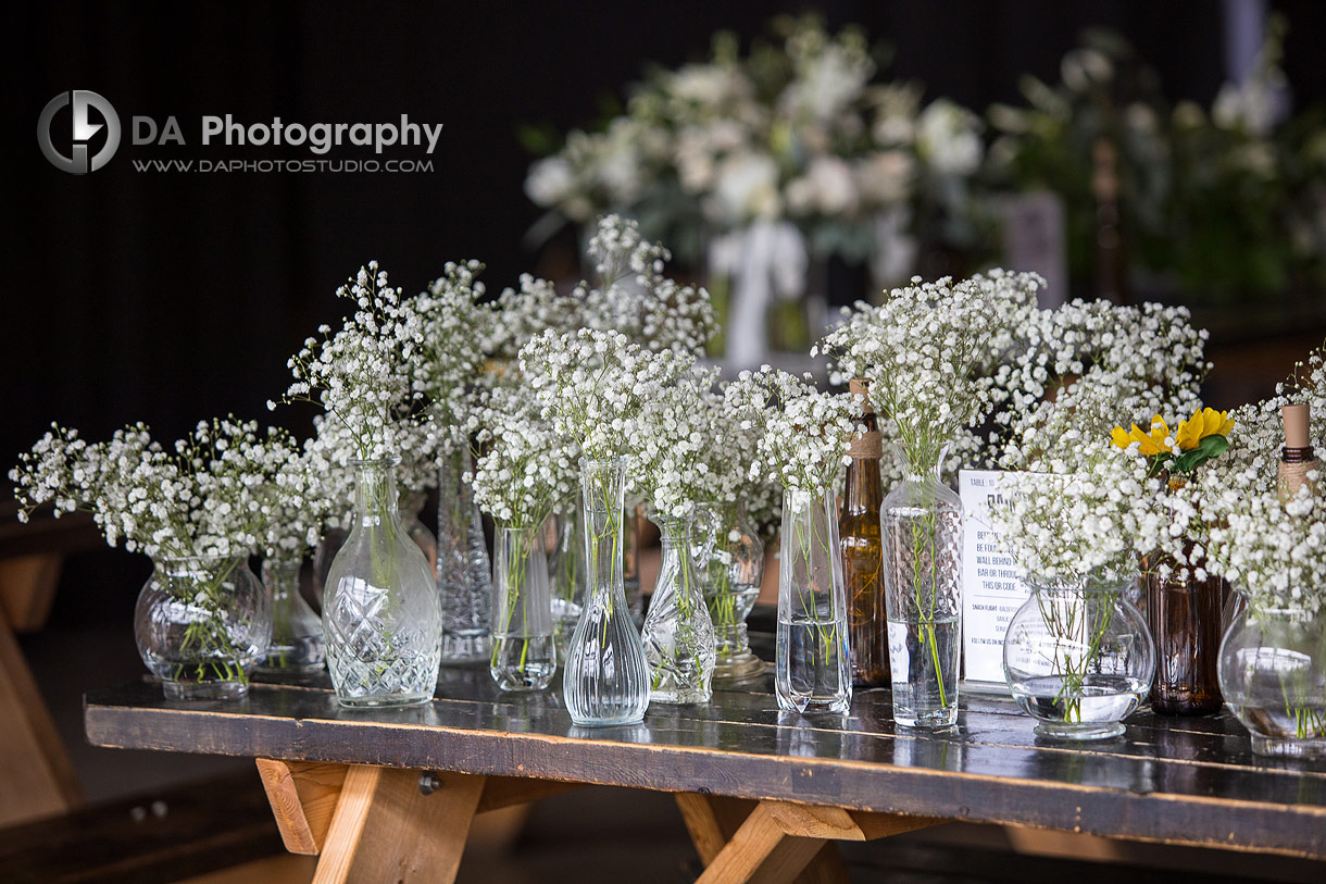 Photo of a flowers arrangements at Rainhard Brewing Co.
