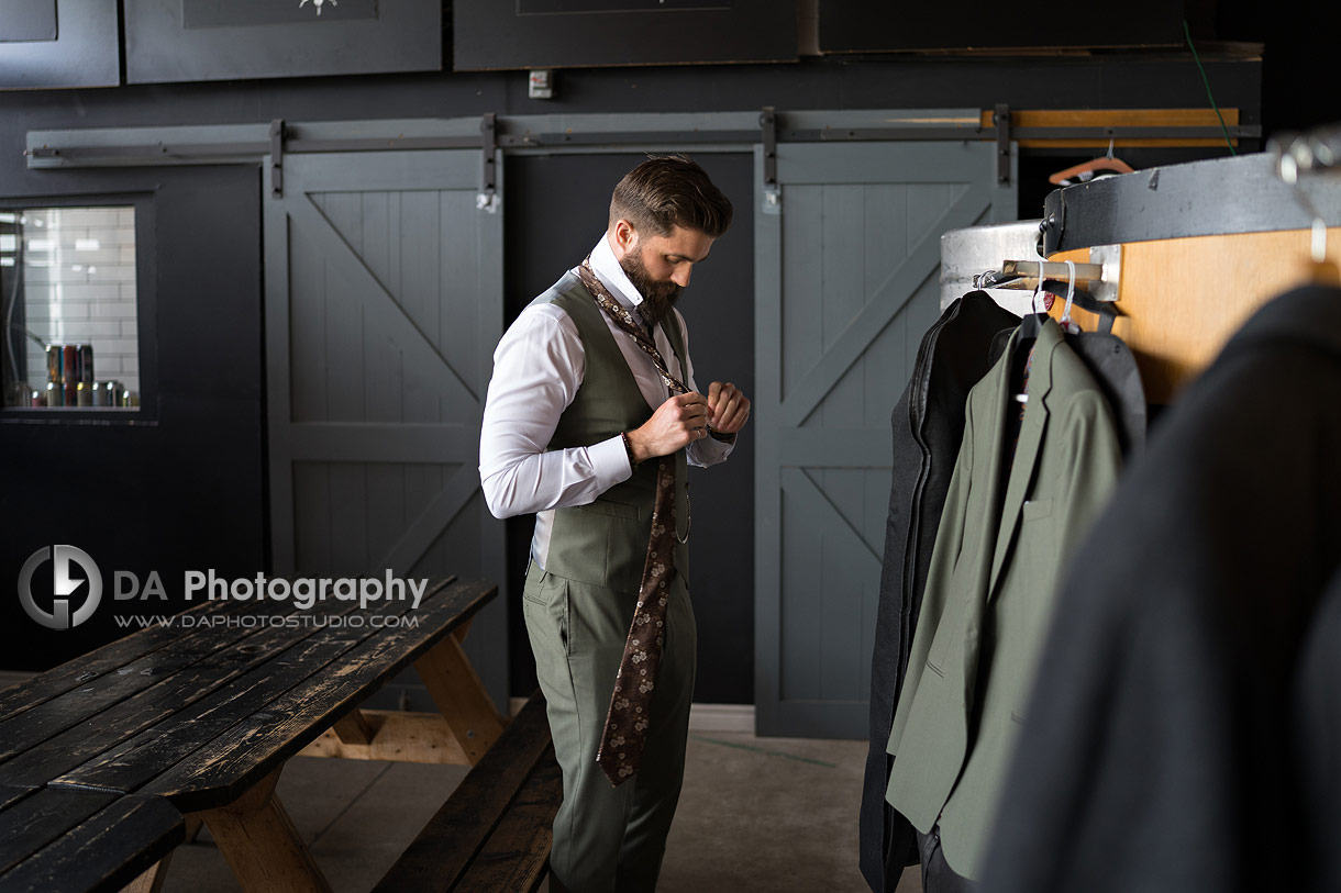 Groom at Rainhard Brewing Co in Toronto