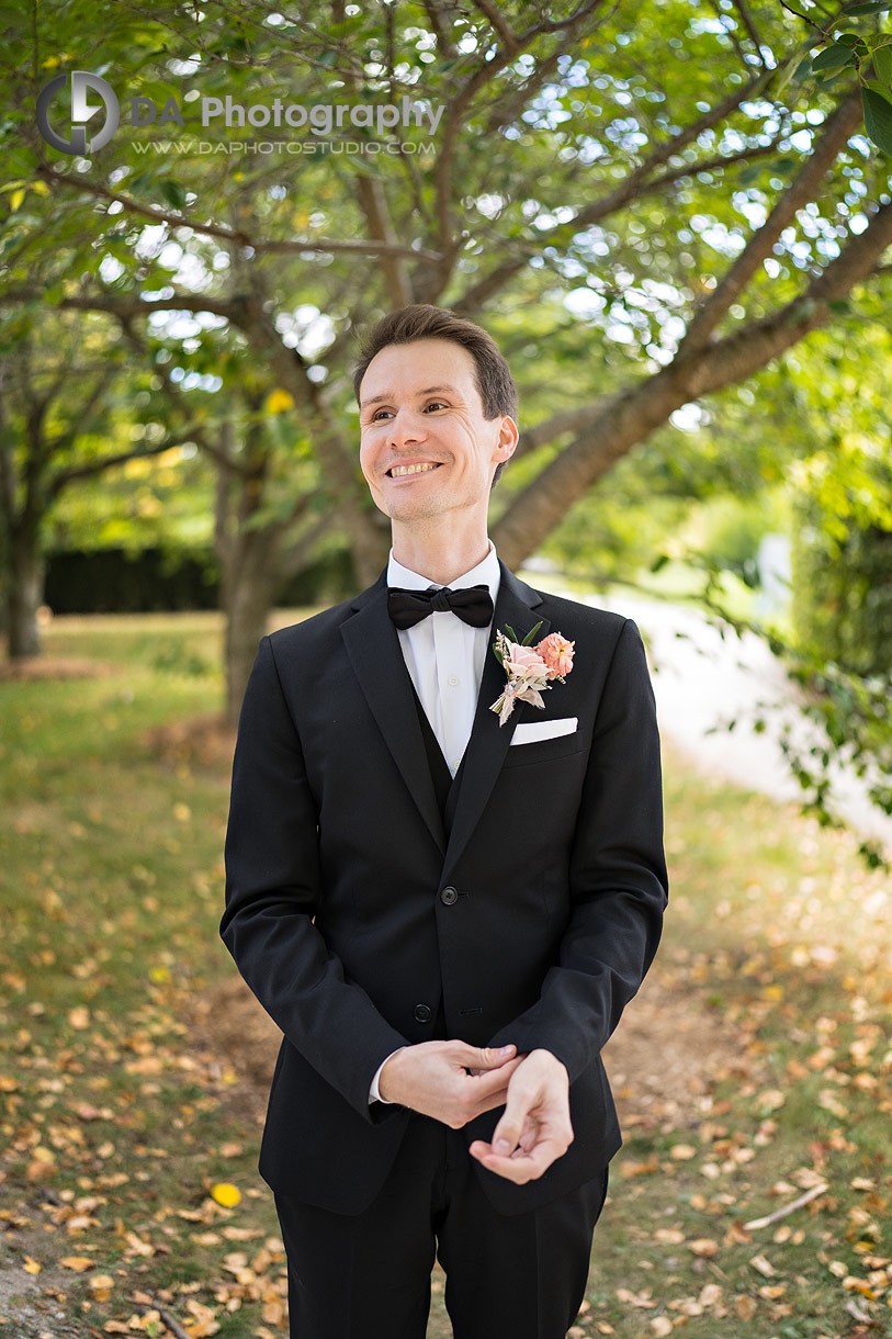 Wedding photographer at The University of Guelph Arboretum