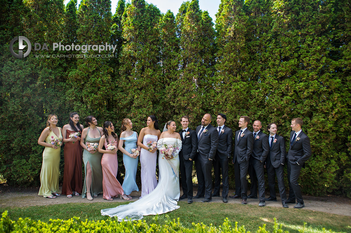 Bridal Party in the English Garden at the University of Guelph Arboretum