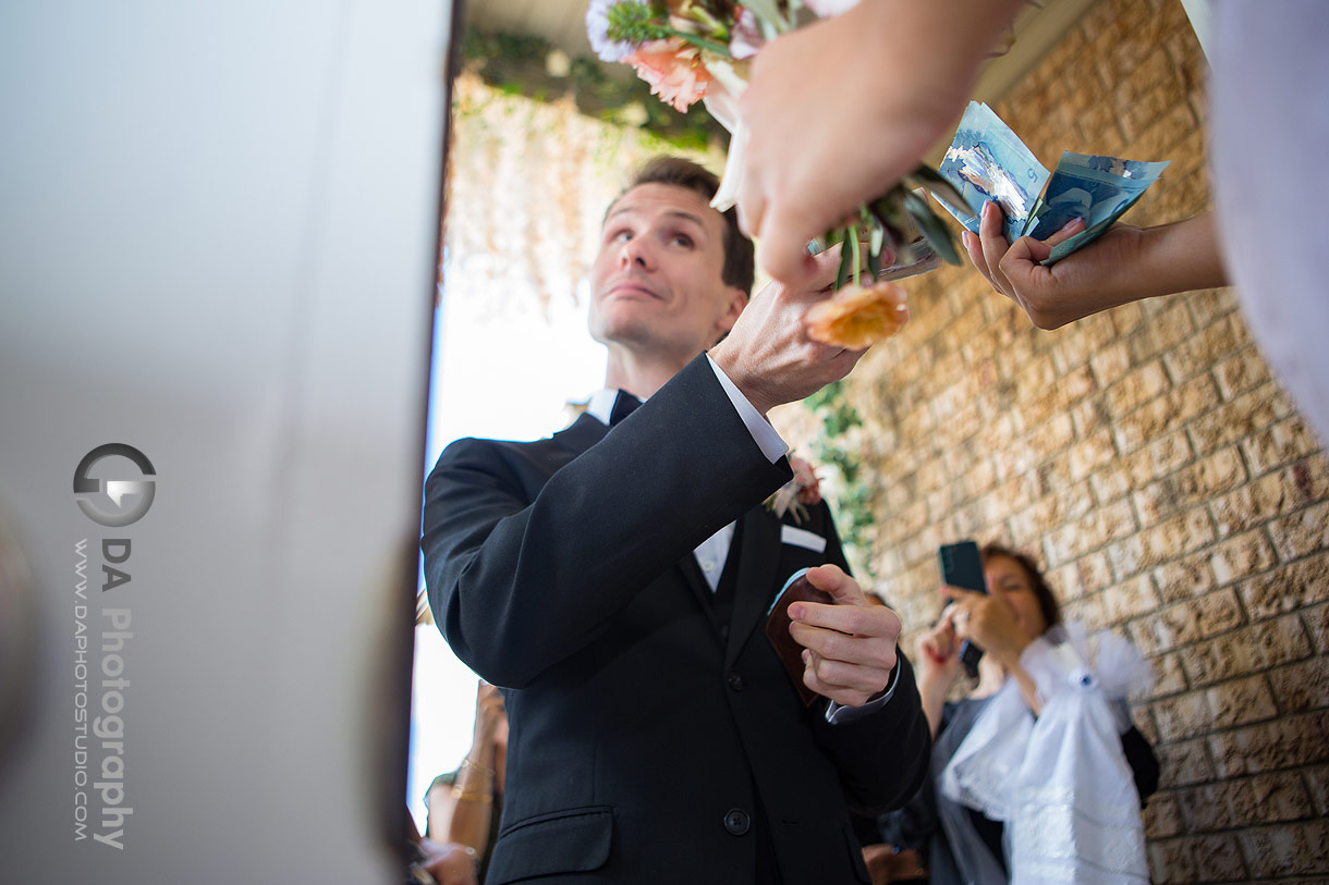 Groom paying for his future wife in Traditional Turkish Wedding Ceremony