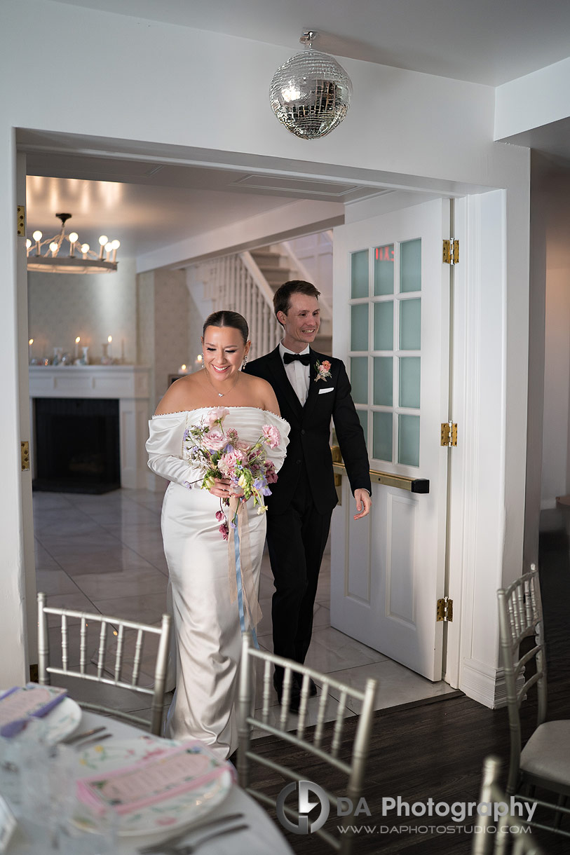 Bride and Groom at Cellar 52