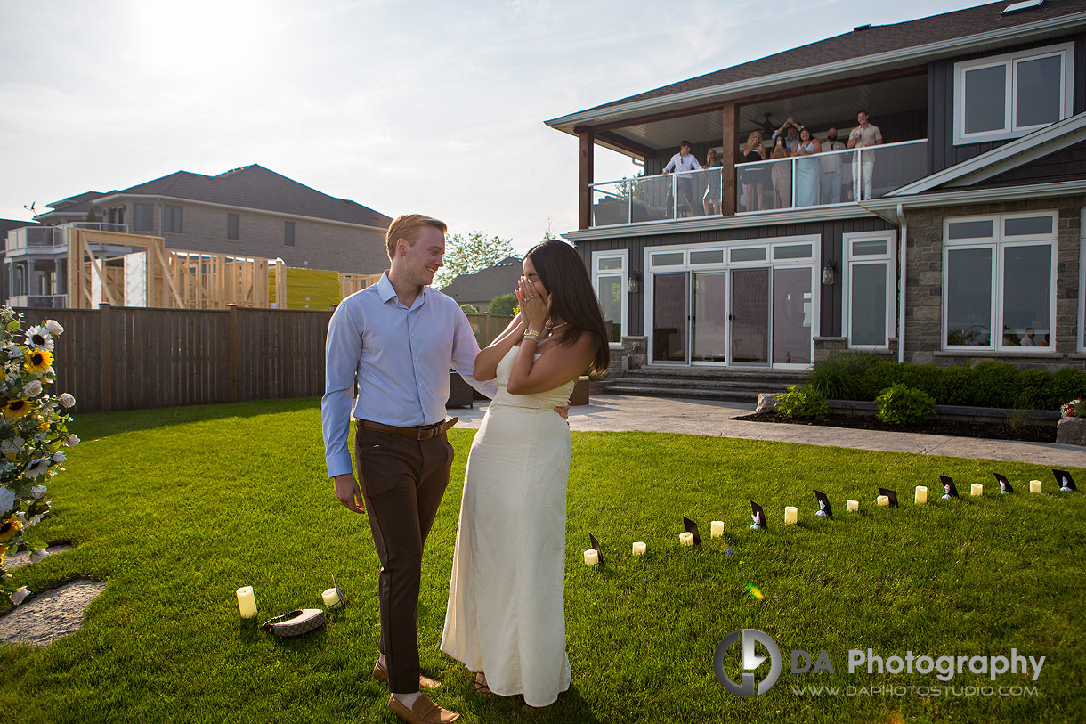 Surprise Proposal with family
