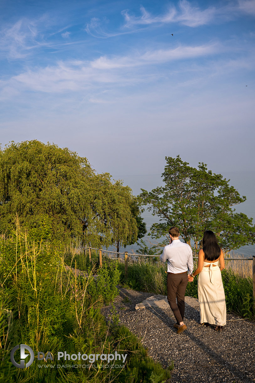 Surprise Proposal in Port Dover by Lake Erie at Golden Hour