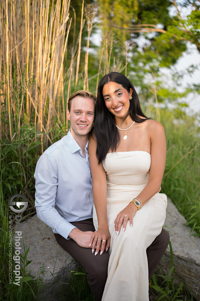 Intimate engagement photo in Port Dover