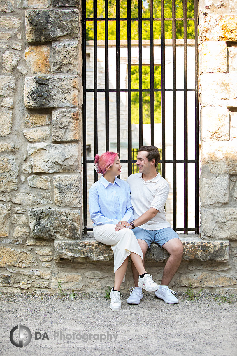 Engagement Photos at Goldie Mill Ruins in Guelph