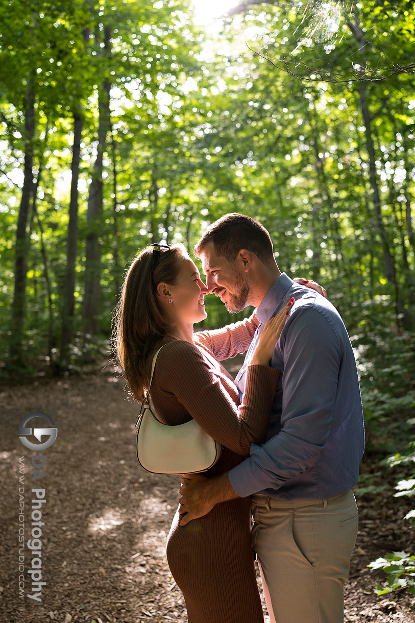 Intimate proposal photos at Mill Pond