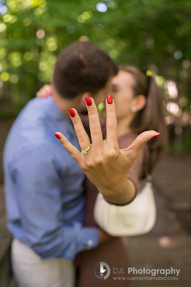 Intimate proposal photos in Milton