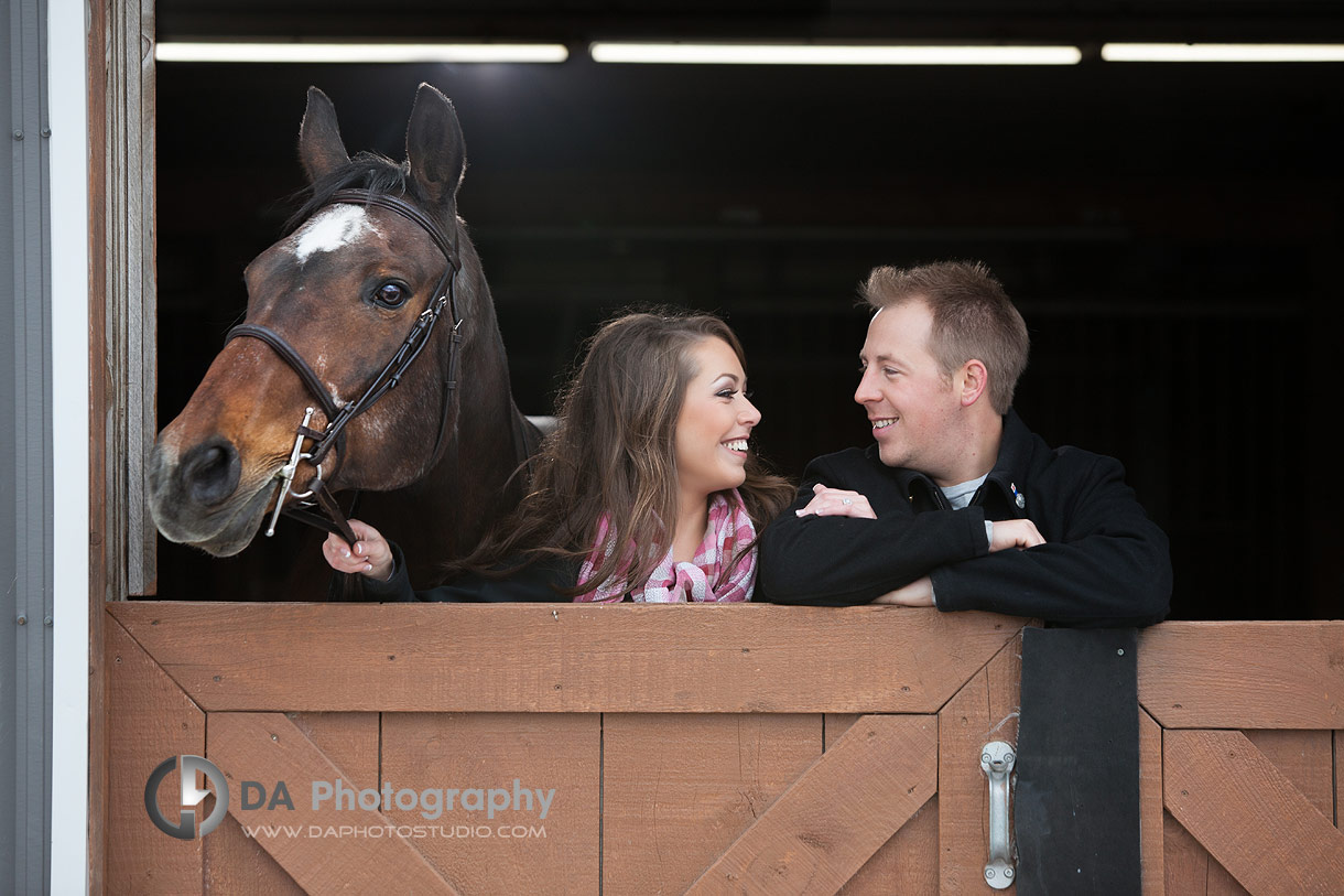 Engagement at Parish Ridge Stables in Burlington