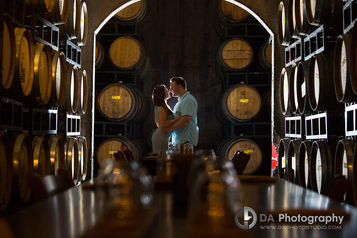 Creekside Estate Winery Engagement Photographer in Jordan