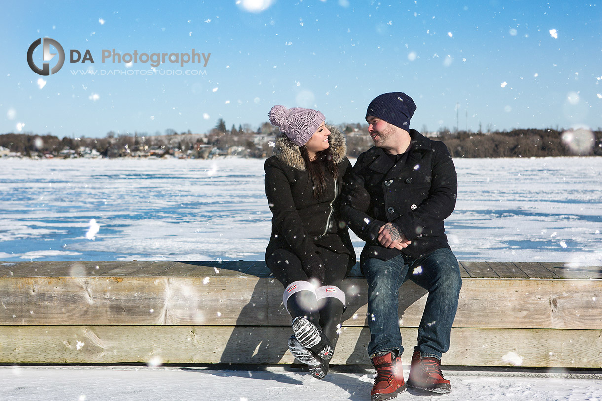 Winter Engagement at Palmer Park in Port Perry