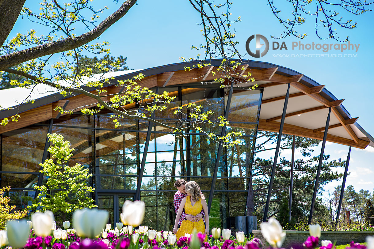 Spring Engagement session at Rock Garden in Burlington