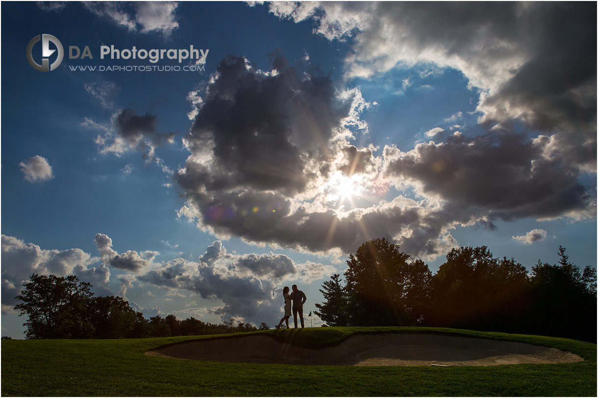 Hamilton Golf Club Engagement Photographer