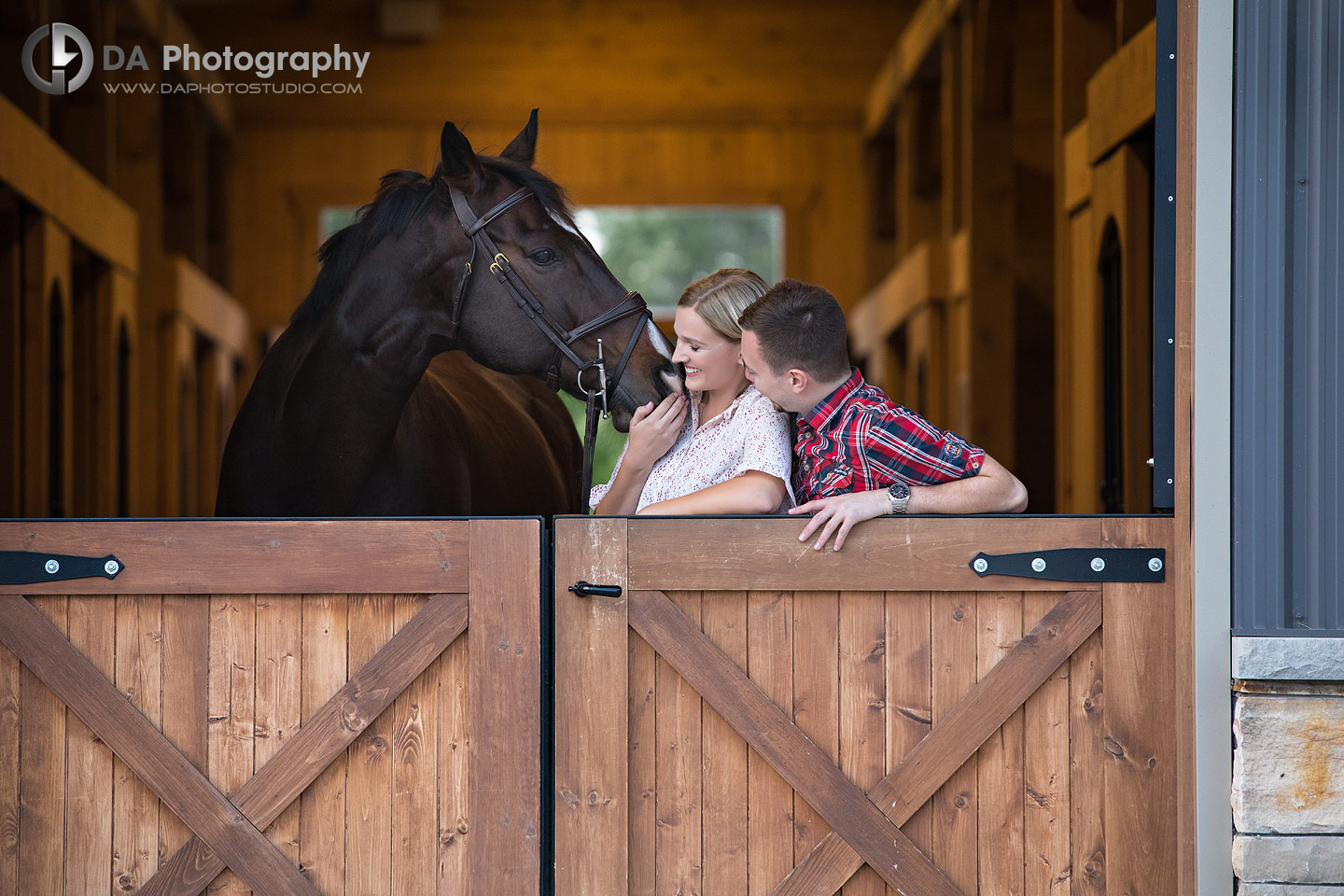 Engagement at Horse Stables in Milton