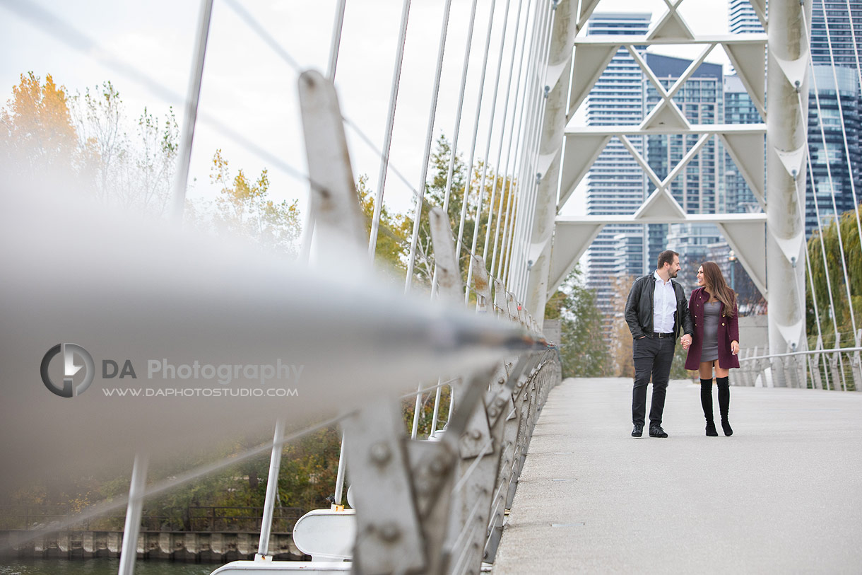 Engagement Photographer for Humber Bay Arch Bridge in Toronto