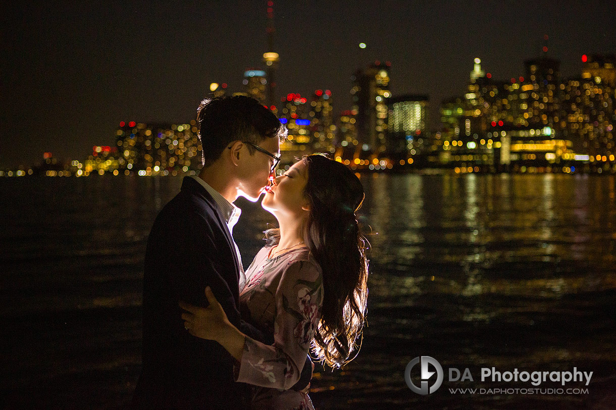 Nighttime Engagement Photography in Toronto