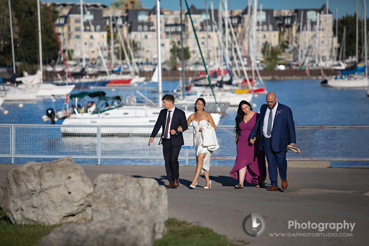 Toronto Wedding Pictures with Marina in the background Toronto Wedding Pictures with Marina in the background