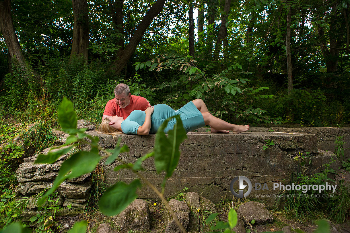 Maternity Photos at Lynn River Falls in Port Dover