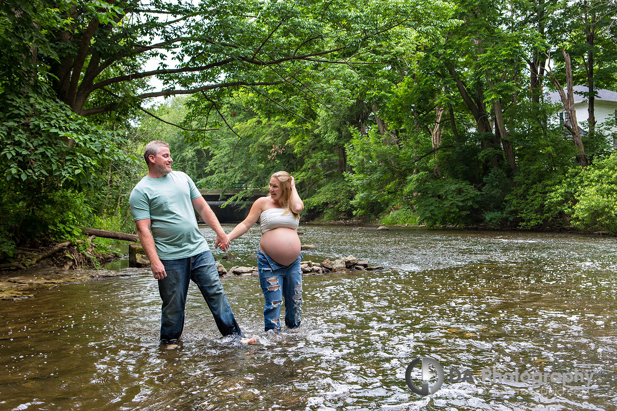Engagement Pictures at Lynn River Falls in Port Dover