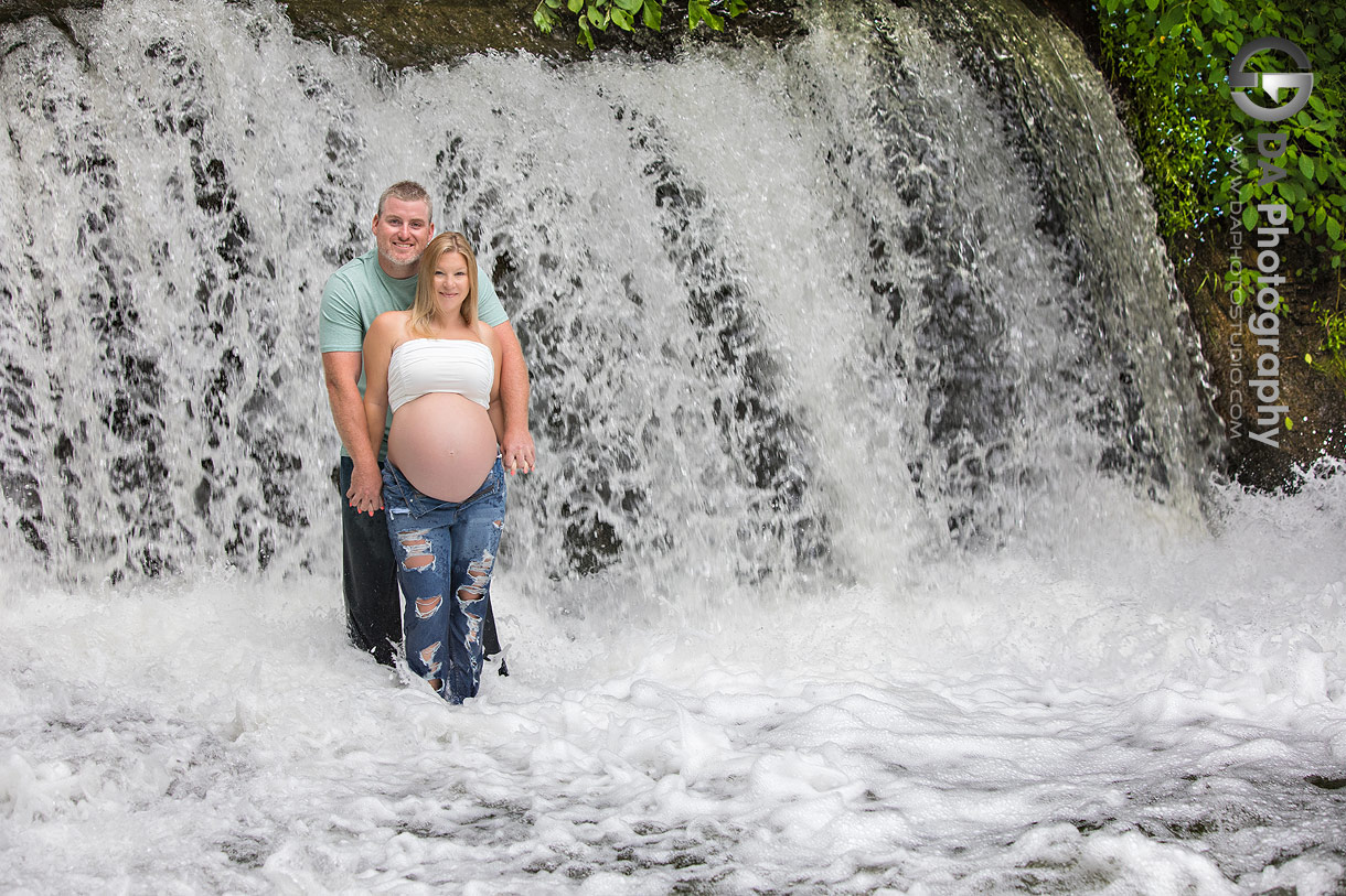 Lynn River Falls Engagement Photos