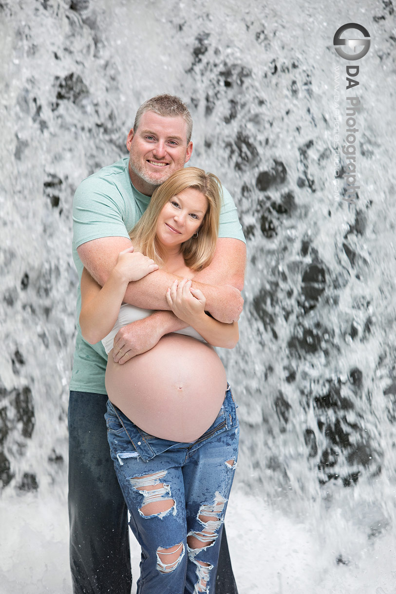 Lynn River Falls Engagement Photo