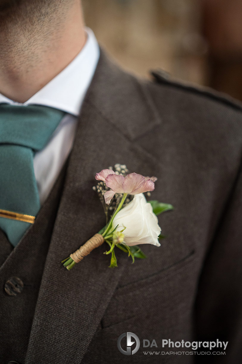 Photo of groom's boutonniere