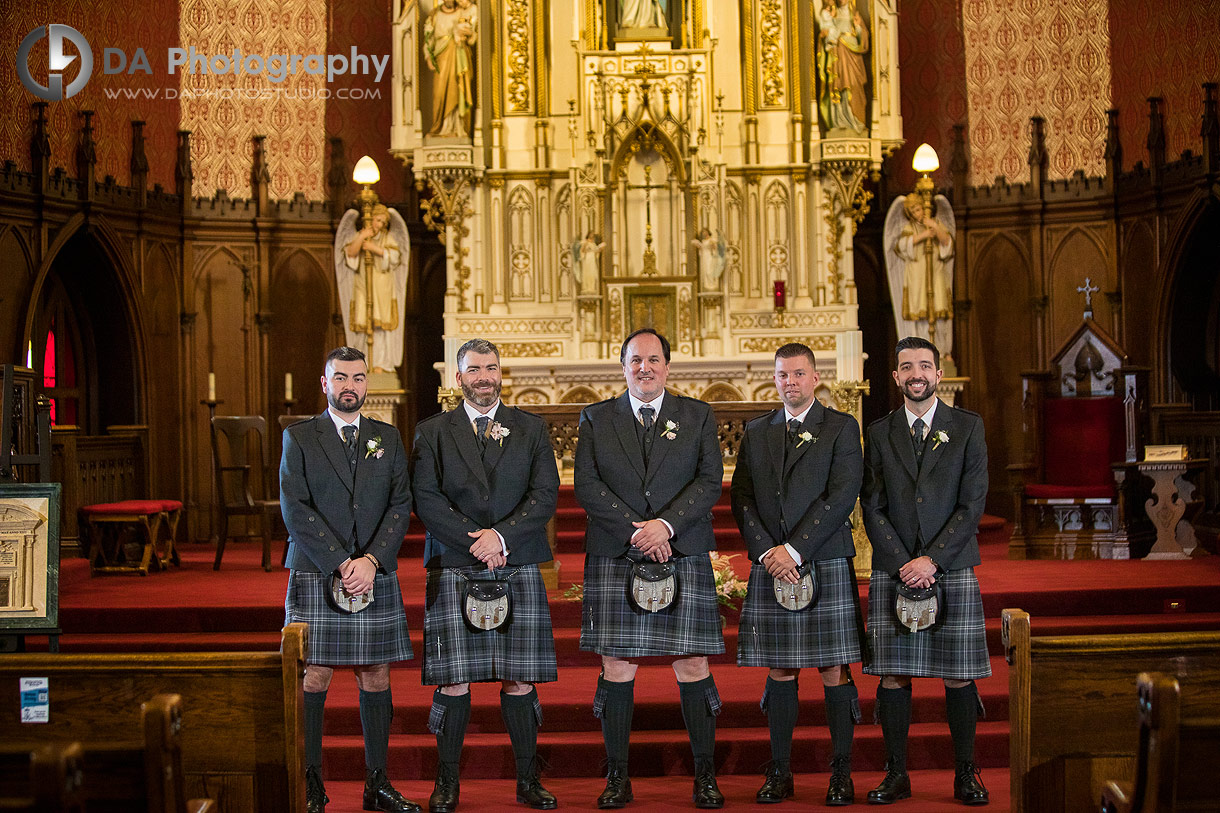Groomsman at St. Mary’s Church in Kitchener