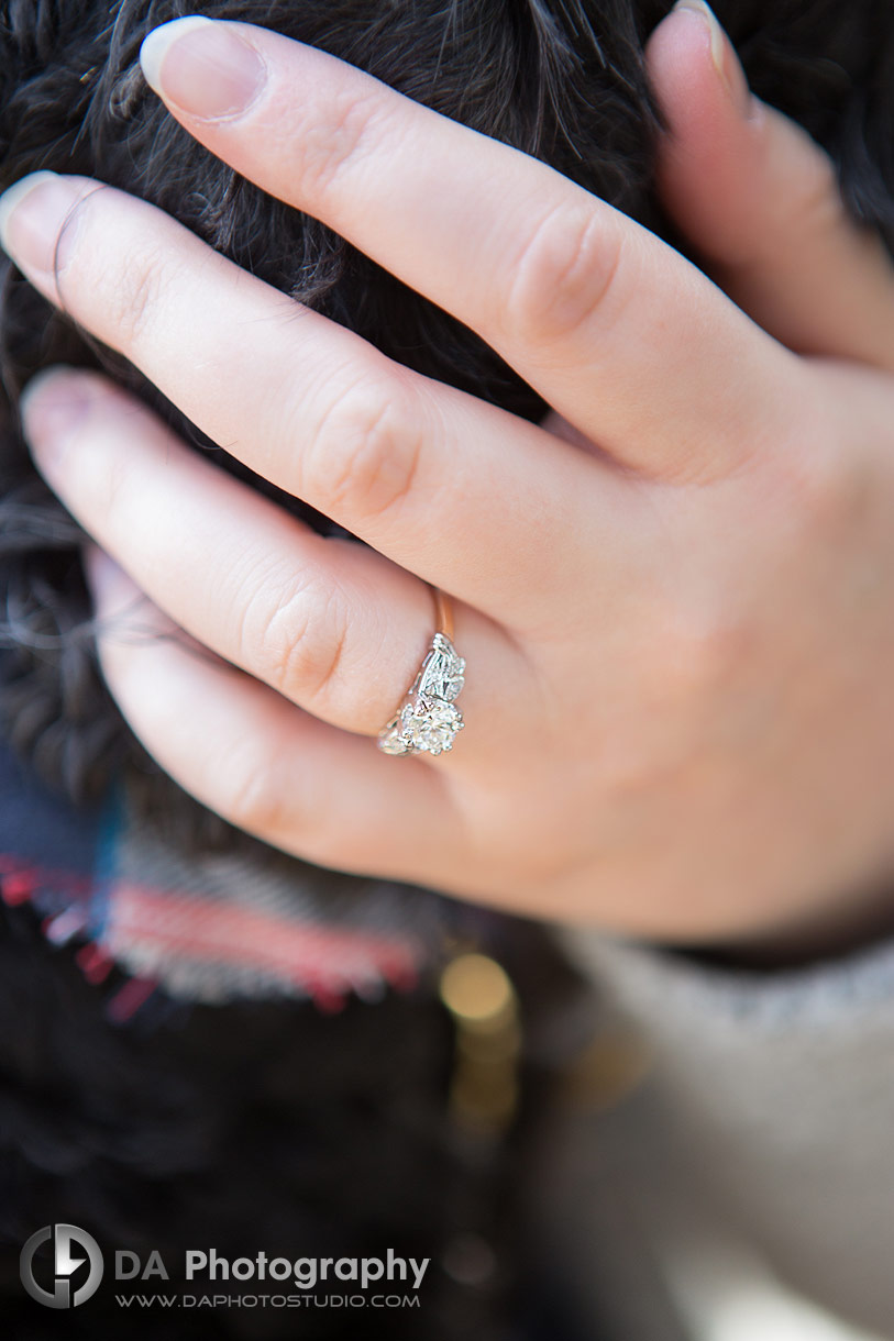 Close Up photo of an engagement ring Close Up photo of an engagement ring