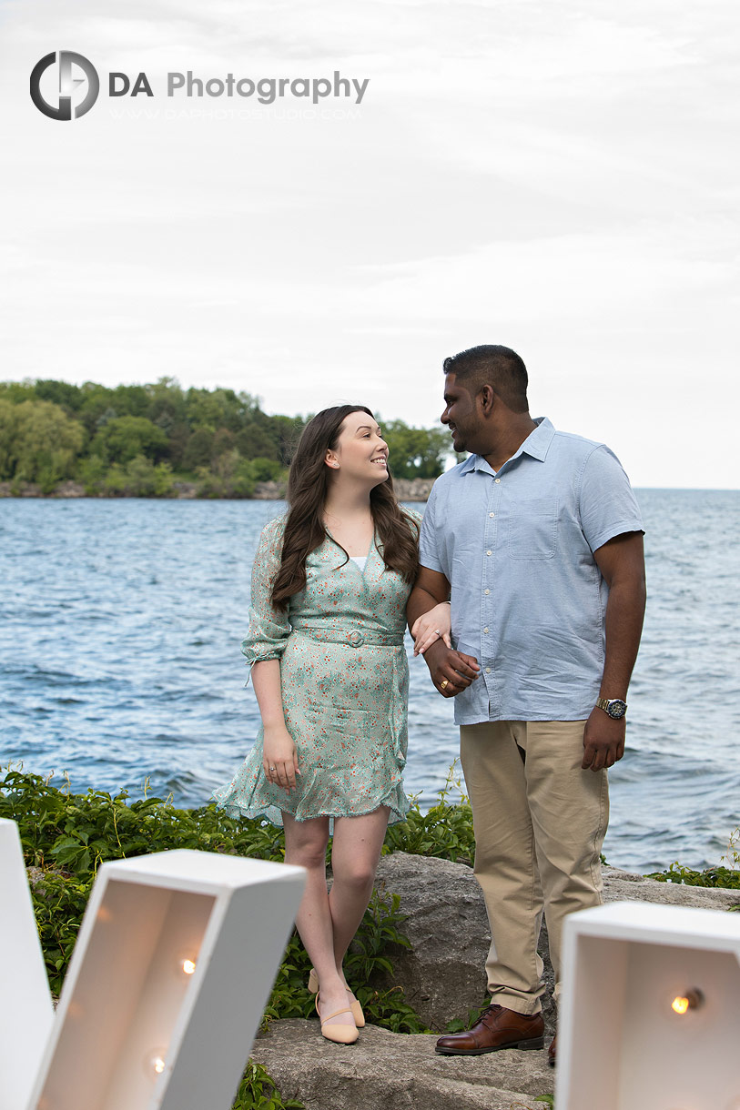 Intimate proposal photo at Adamson Estate