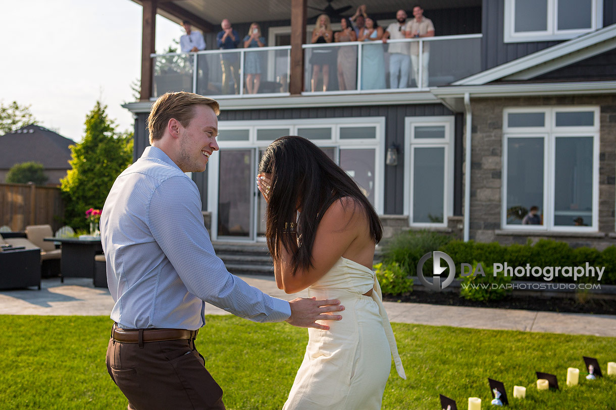 Surprise Proposal in Port Dover with Family