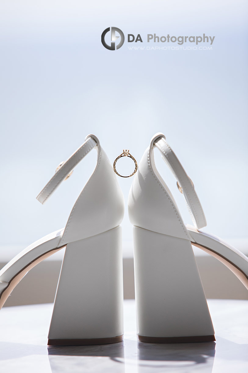 Close up photo of a wedding ring in Burlington
