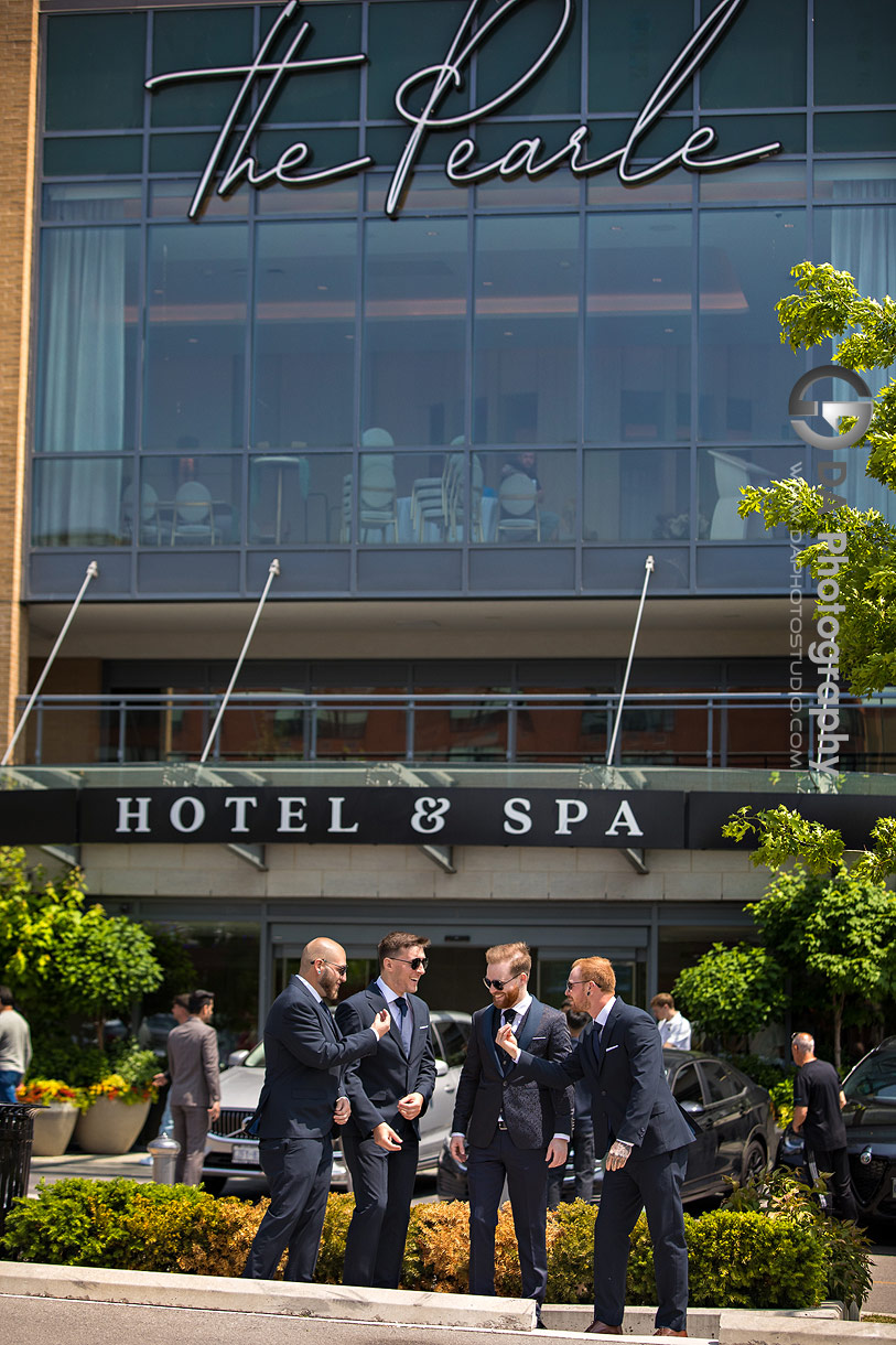 Groomsman at Pearle Hotel and Spa