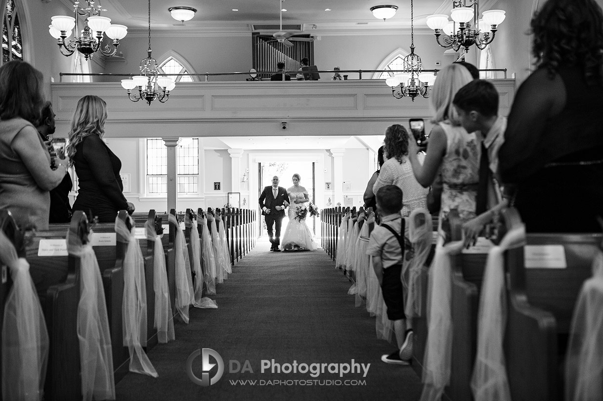 Wedding Ceremony at St. Andrew Church in Oakville